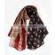 Hot Sale Fashion Personality Vintage Retro USA Flag Print Voile Scarf