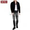 Wholesale Mens Button Fastening Black Denim Jacket