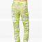 multi color splice printed custom leggings