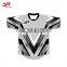 Wholesale custom sublimation blank short sleeve black orange soccer jersey