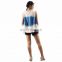 NAPAT Woman Casual Top Tie Dye Style O-Neck Summer Casual Woman Shirt