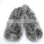 wholesale Rex rabbit knitted fur winter fur hand knit fur scarf