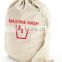 Wholesale Custom Eco-friendly washing dirty Foldable canvas Cotton travel laundry bag drawstring