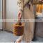 Bucket bag Female   new Ringer fur handbag  version versatile chain cross body bag