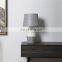 European modern design vintage ceramic reading lamp grey porcelain table lamp for home decor