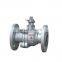 2 Parts Body ASME GB Standard WCB Ball Full Port Ball Valve With Flange Connection