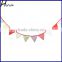 Christmas Decor Cotton Fabric Bunting Double Sided Banner 12 Flags PL043