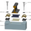 Type V RAI FASTENING SYSTEM(Rail Fastener) for High-Speed Railway Track Fixing