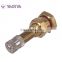 Cover tire use long stem tire valve with brass material anti leak