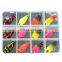 New Products 12pcs/box  Metal Spoon Sequins Spinner Lure Spinning Artificial Spoon Fishing Lure set