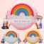 2021 Girls Gift Silicone, Coin Purse Donut Little Girl Small Crossbody Kid Wallet Kids Rainbow Bag/