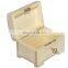 Little Lockable Box Wooden Trinket with Lid