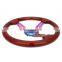 Top Quality Red Universal Power Steering Wheel 350mm Plastic+Aluminum Steering Wheels for Racer