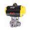 COVNA High Pressure Flow Control 3 Way Automatic Pneumatic Actuated Ball Valve