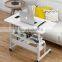 student study white height adjustable computer desk top wooden modern cheap mobile wheels computer desks laptop stand for sale