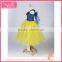 Softtextile yarn bright yellow bowknot tutu fluffy voile girl's dress children frocks designs