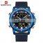 NAVIFORCE NF9172 Custom Logo Sport Men Dual Display Watches Waterproof Digital Quartz Leather Men Watches