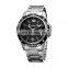 Skone 7174 Luxury Calendar Watches for Men Casual Stainless Steel Wristwatch