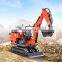 China HENGWANG digger mini excavator machine CE approved HW-09 0.9 ton newtype household excavator