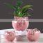 Cheap Silicone Biodegradable Railing Head Pots Animal Artificial Flowers Decoration Ceramic Flower Pot