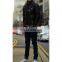 unisex design color block Men Genuine Leather Jacket Custom High Quality Men Leather Jacket