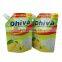 Laminated liquid doypack stand up dishwasher detergent spout pouch laundry powder fabric cleaner packaging suction nozzle bag