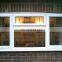 White Colour UPVC Profile Casement Window with Crank Lock PVC Windows
