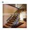 Invisible Stringer Wooden Tread Floating Cantilevered Staircase Straight Floating Stairs With Glass Railing Designs