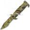 9 Inch Aluminum Handle Stainless Steel Folding Custom Camping Knife