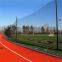 HDPE Black Knotted Sports Court Fence Net, Baseball Football Practice Barrier Netting
