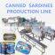 Shanghai Factory Full automatic canned mackerel sardines tuna Fish canning processing plant production line