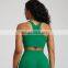Custom Logo High Neck Racer Back Shockproof High Support Good Quality Sports Yoga Bra Crop Top Women Training Fitness Gym Wear