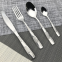 Customized Set of 4 Pieces Stainless Steel Silverware Flatware Set Knife Fork Spoon For Kitchen