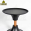 Modern Metal Black Cast Iron and Aluminium Alloy Coffee Tea Table Featuring Steel Legs