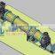 solid construction rotary dryer, building material rotary drum dryer