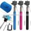 OEM Fashion Universal Long Length Extendable Handheld Remote Shutter Stick Selfie Monopod for smartphone