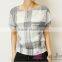 Lastest Summer Fashion Ladies Stripes Chiffon Short Sleeves T-shirt 106
