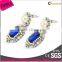 Newest Style High Quality Latest Crystal Rhinestone Earrings With Imitation Pearl