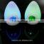silicone soft safe changing color night light thermometer