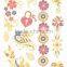 Fashion Colour Changing Metal Temporary Tattoo Sticker With Waterproof