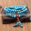 8mm German Spurce Turquoise 108 Prayer Beads Tibet Buddhist Mala Necklace