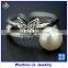 Cubic Zirconia Stone Butterfly And Natural Pearl Gemstone Fashion Silver Ring
