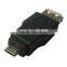 Black USB to Micro USB OTG Adapter