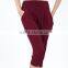 Bright Color European Style Simple Design Women Short Haren Pants