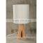 hot saled wooden E27*1 table lamp, fabric /cloth small desk light
