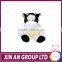 Custom rattle baby toy and doll stuffed animal plush cow