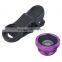 3 In 1 Universal Clip Fish Eye+Macro+Wide Angle Lens for iPhone,Samsung and other Mobile Smartphones hot sale