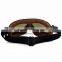 BJ-GT-009 Soft Padded Adult Brown Leather Racing Motocross Goggles