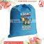 Wholesale polyester cheap drawstring bag shoe bag, custom small drawstring bag