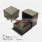 Seamed tube leather watch box with pillow